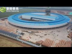 ऑटो मिट्टी ईंट विनिर्माण संयंत्र के लिए मोबाइल रोटरी सुरंग भट्ठा