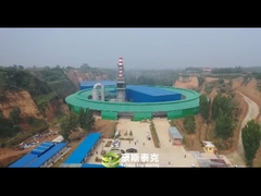 सूखी और जलती हुई ईंटों के लिए मोबाइल रोटरी ओवन ईंट प्लांट मशीन