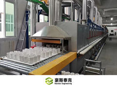 करीब से देखने पर: खोखली मिट्टी की ईंट बनाने की मशीन, रोलर भट्ठी के साथ खोखली ब्लॉक मोल्डिंग मशीन